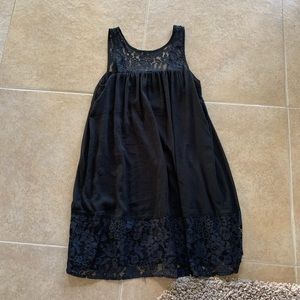 Black Lace Shift Dress